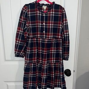 Crewcuts Classic Red and Blue Plaid Girls Dress - Size 10
